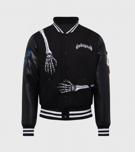 Godspeed Skull Rod Varsity Jacket