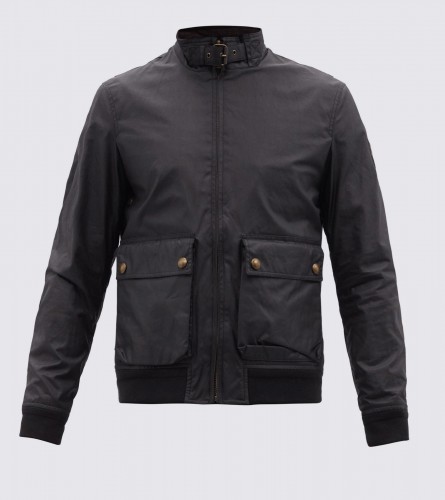 Scouter waxed cotton-canvas bomber jacket