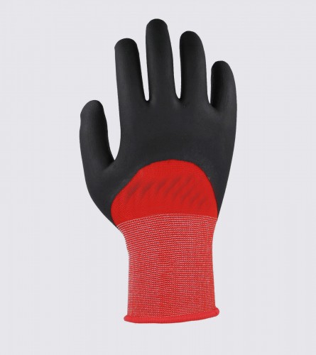 Assembly glove made of seamless 3D polyamide knitted fabric
