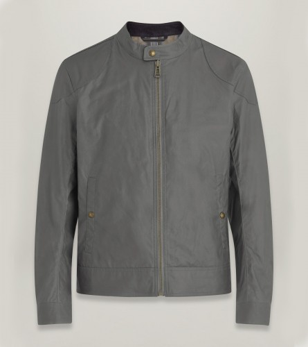 Men's Grey Kelland Waxed Cotton Jacket